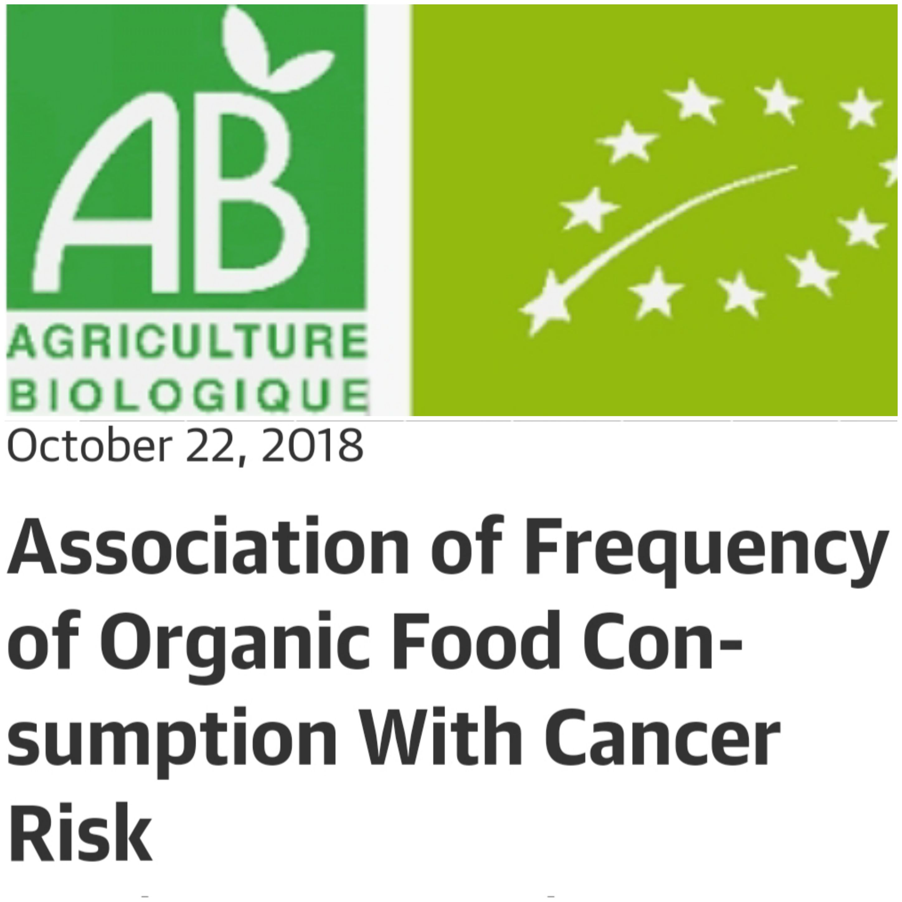 Stati ca... un consum mai ridicat de alimente ecologice este asociat cu reducerea riscului de cancer?!