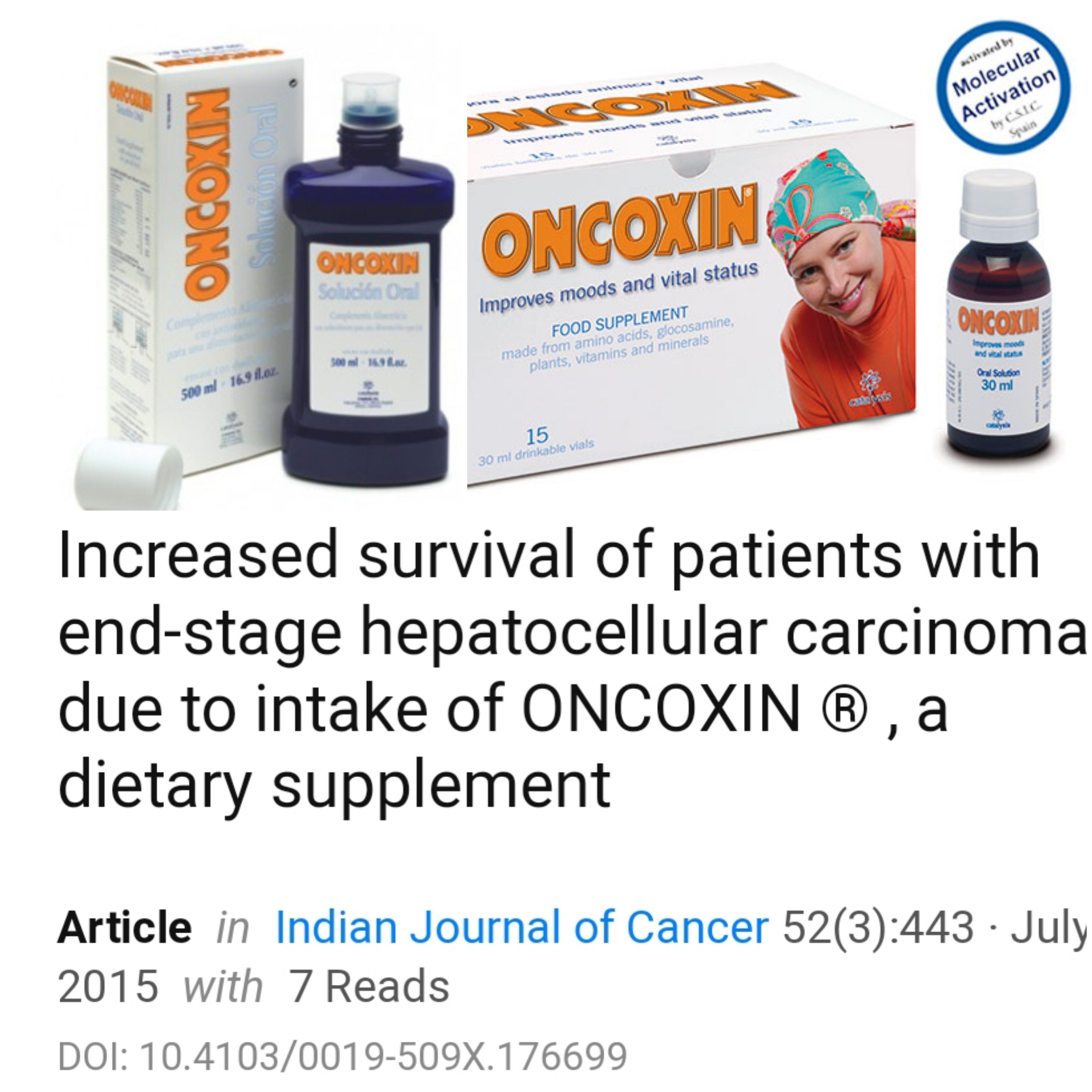 Schimbarea formei de prezentare si de utilizare la un preparat nutritional foarte utilizat in cancer!