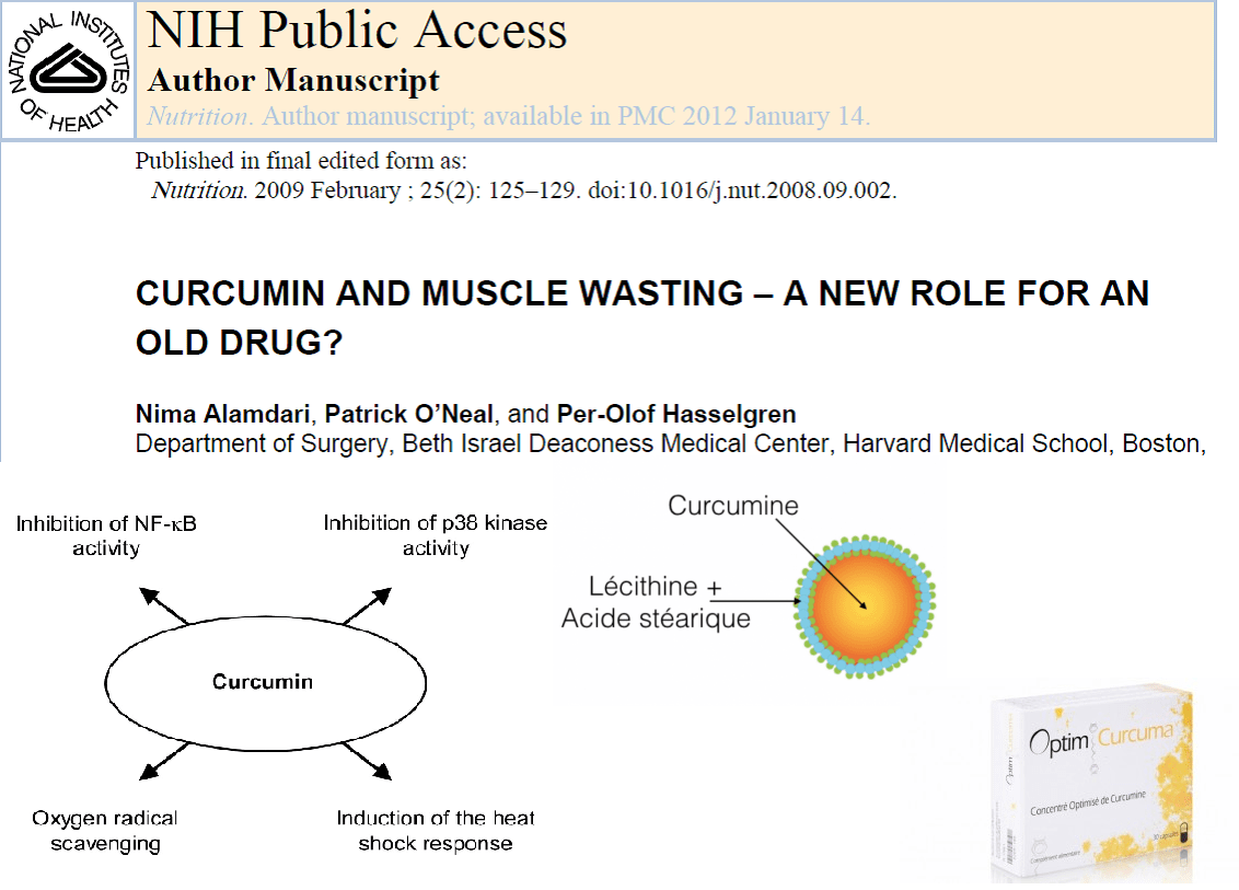 SCPL (Solid Lipid Curcumin Particles) un "anti-catabolic" impotriva pierderilor de masa musculara in cancer?!